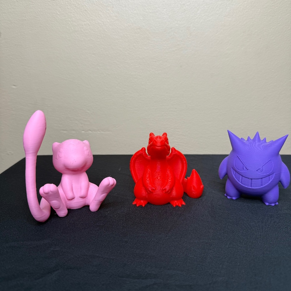 3D Printed Pokemon Figures
